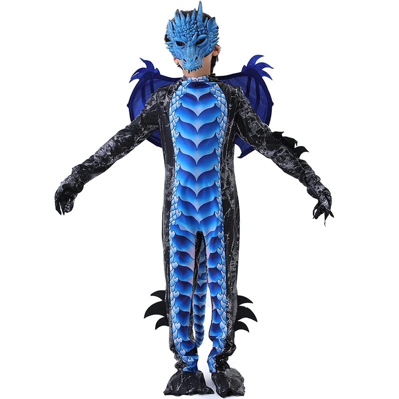Bữa tiệc Halloween ở trường Trang phục rồng hoàn chỉnh với đuôi có thể tháo rời